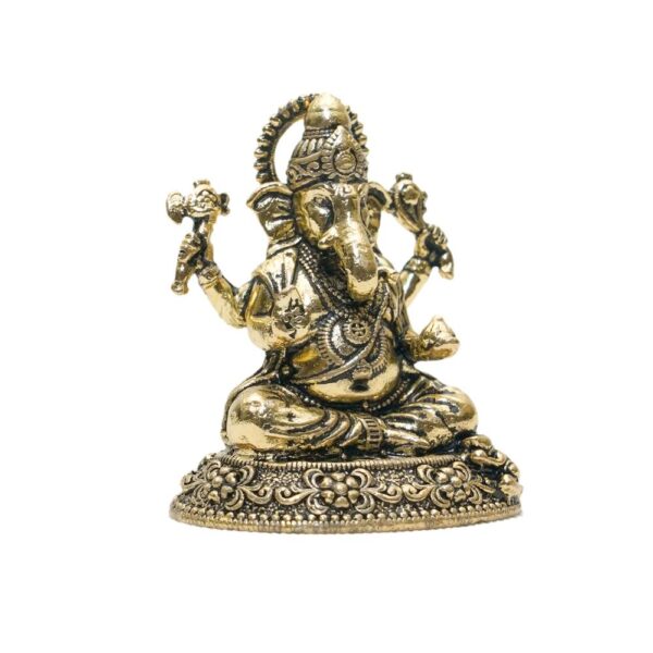 KALARAMBH Brass Ganesha 1.2 Inch, 1 Pcs BH10741