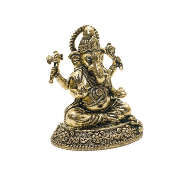 KALARAMBH Brass Ganesha 1.2 Inch, 1 Pcs BH10741