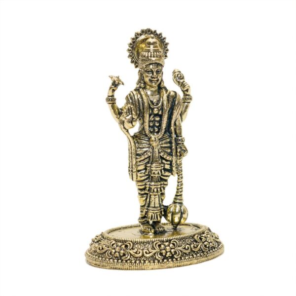 KALARAMBH Brass Vishnu 3 Inch, 1 Pcs BH10750