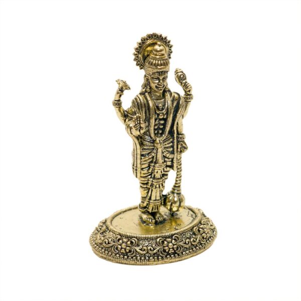 KALARAMBH Brass Vishnu 3 Inch, 1 Pcs BH10750