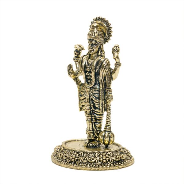 KALARAMBH Brass Vishnu 3 Inch, 1 Pcs BH10750