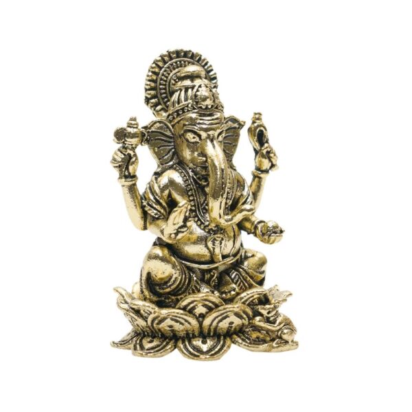 KALARAMBH Brass Ganesha 3.2 Inch, 1 Pcs BH10752