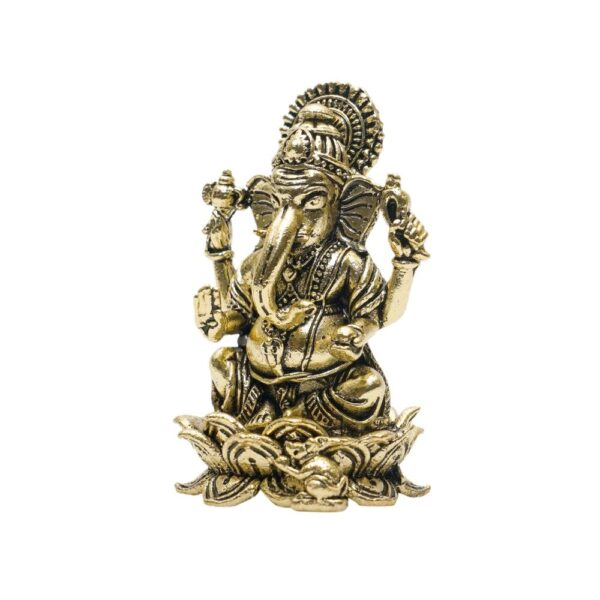 KALARAMBH Brass Ganesha 3.2 Inch, 1 Pcs BH10752