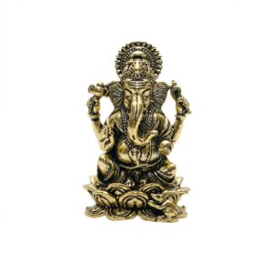 KALARAMBH Brass Ganesha 2.5 Inch, 1 Pcs BH10753