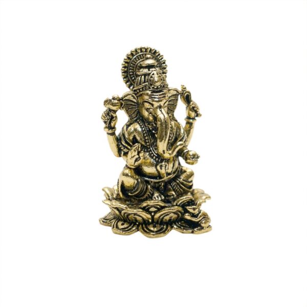 KALARAMBH Brass Ganesha 2.5 Inch, 1 Pcs BH10753