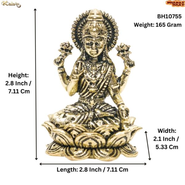 KALARAMBH Brass Lakshmi 2.8 Inch, 1 Pcs BH10755