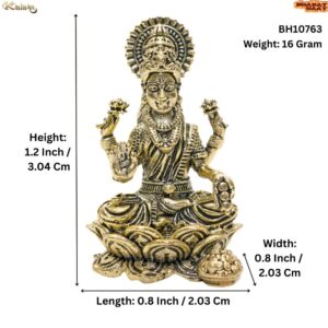 KALARAMBH Brass Lakshmi 1.2 Inch, 1 Pcs BH10763