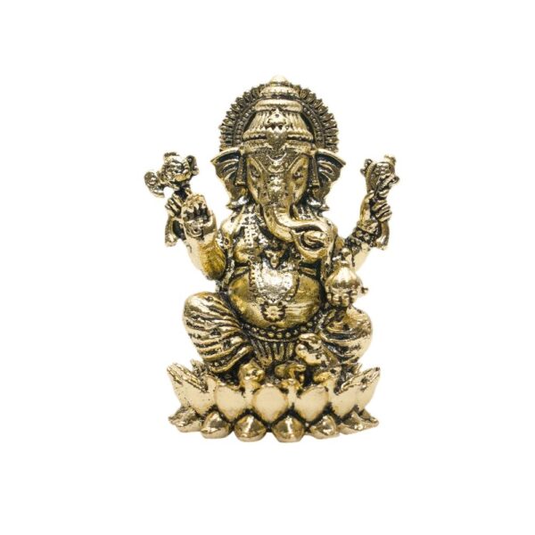 KALARAMBH Brass Ganesha 1.9 Inch, 1 Pcs BH10769