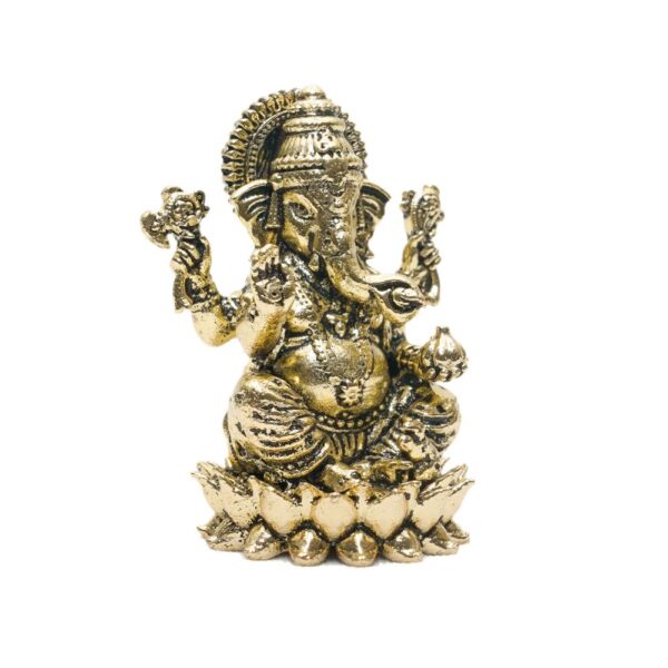 KALARAMBH Brass Ganesha 1.9 Inch, 1 Pcs BH10769