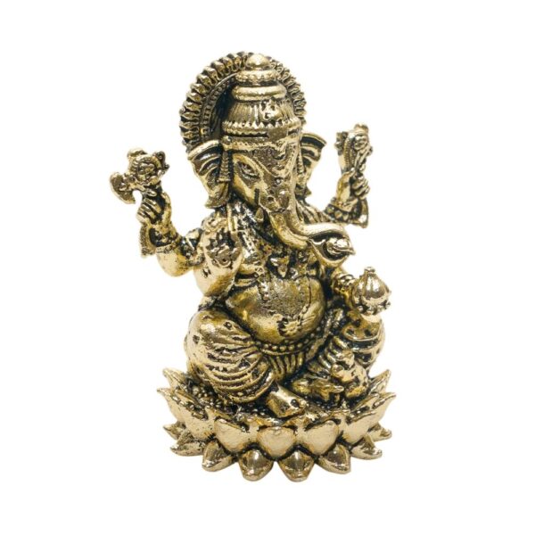 KALARAMBH Brass Ganesha 1.9 Inch, 1 Pcs BH10769