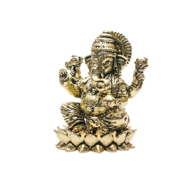 KALARAMBH Brass Ganesha 1.9 Inch, 1 Pcs BH10769