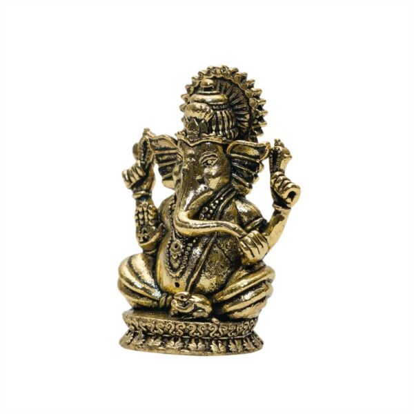 KALARAMBH Brass Ganesha 1.2 Inch, 1 Pcs BH10770