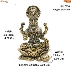 KALARAMBH Brass Lakshmi 1.9 Inch, 1 Pcs BH10776