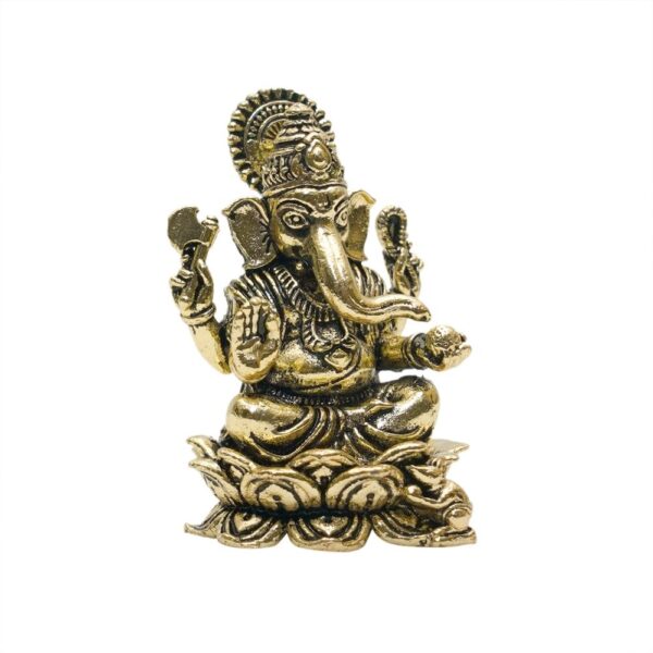 KALARAMBH Brass Ganesha 2.2 Inch, 1 Pcs BH10810