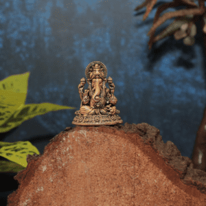 KALARAMBH Brass Ganesha 2.5 Inch, 1 Pcs BH10812