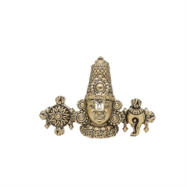 KALARAMBH Brass Balaji Face 1.2 Inch, 1 Pcs BH10819