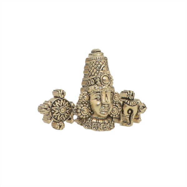 KALARAMBH Brass Balaji Face 1.2 Inch, 1 Pcs BH10819