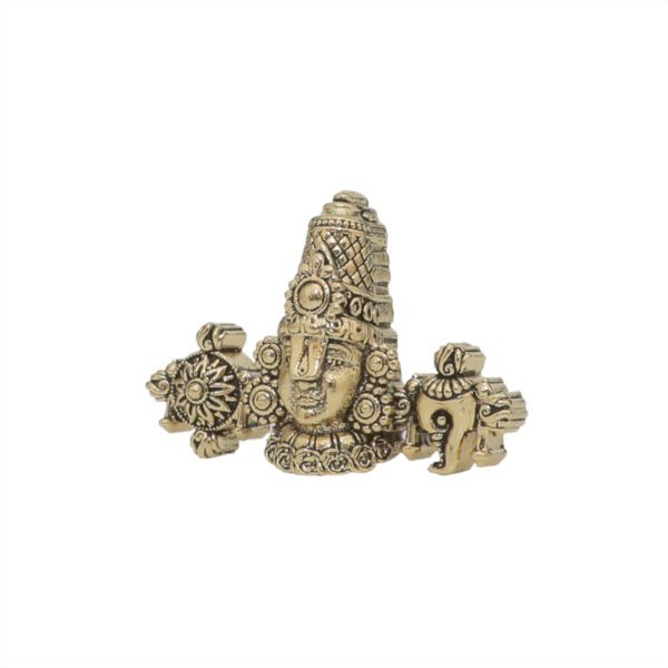 KALARAMBH Brass Balaji Face 1.2 Inch, 1 Pcs BH10819