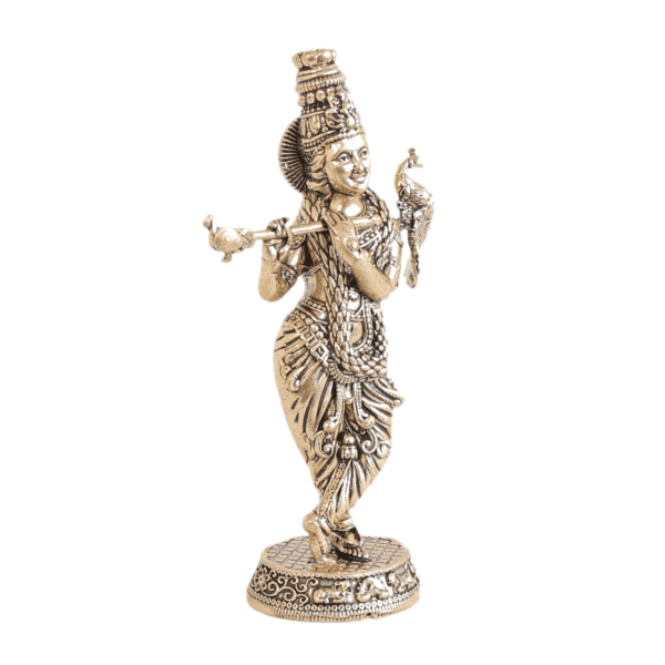 Brass Krishna 4.5 Inch KBH11201