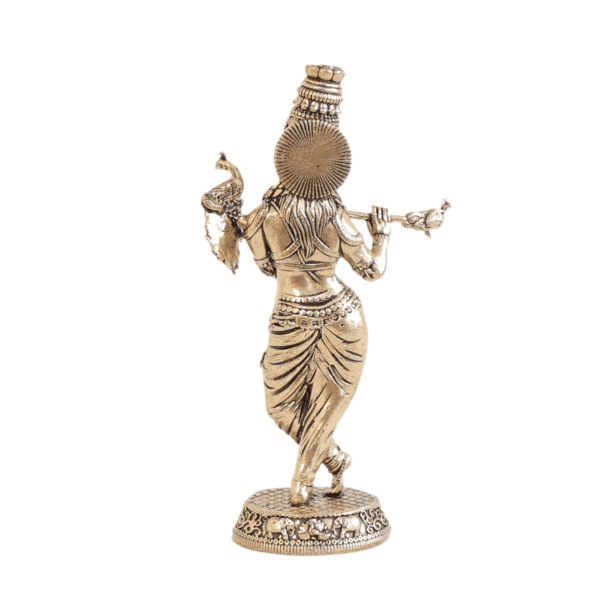 Brass Krishna 4.5 Inch KBH11201