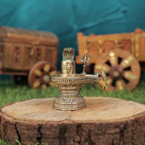 Brass Shivling 2.2 Inch KBH11228