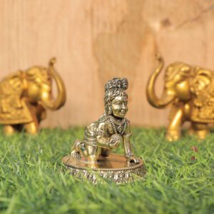 Brass Bal Krishna 2.8 Inch KBH11287
