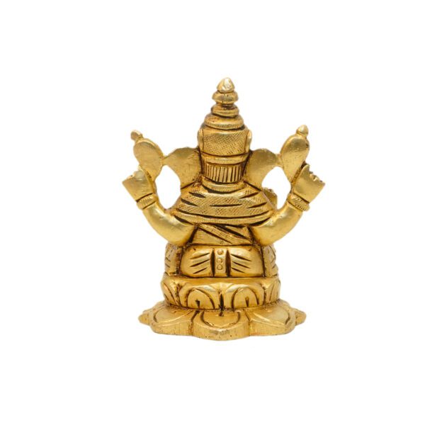 KALARAMBH Brass Ganesha 2.8 Inch, 1 Pcs BH10823