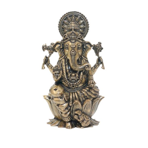 KALARAMBH Brass Ganesha 5.8 Inch, 1 Pcs BH10834