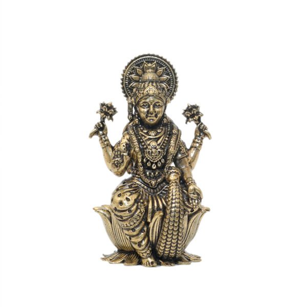 KALARAMBH Brass Lakshmi 2.5 Inch, 1 Pcs BH10862