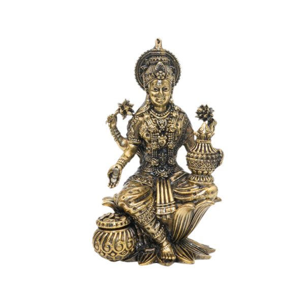 KALARAMBH Brass Lakshmi 3.8 Inch, 1 Pcs BH10787