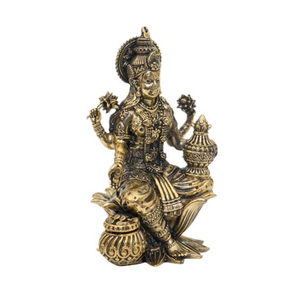 KALARAMBH Brass Lakshmi 3.8 Inch, 1 Pcs BH10787