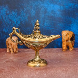 KALARAMBH Brass Chirag 7 Inch, 1 Pcs BH10883