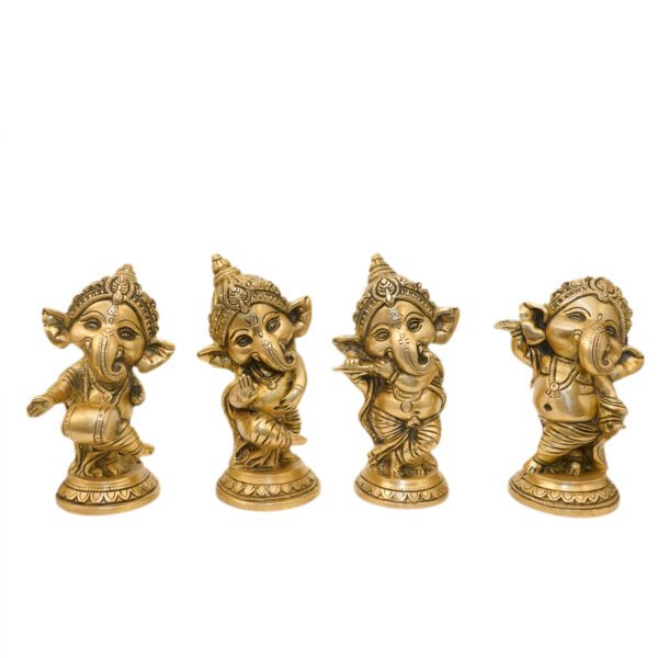 KALARAMBH Brass Ganesha 5 Inch, 1 Pcs BH10887