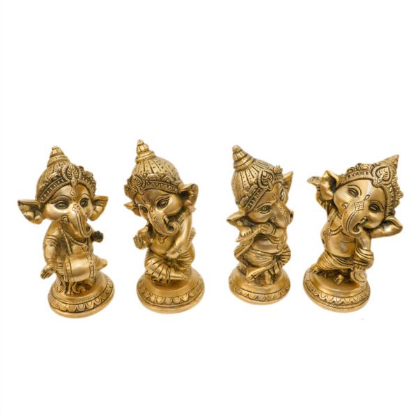 KALARAMBH Brass Ganesha 5 Inch, 1 Pcs BH10887