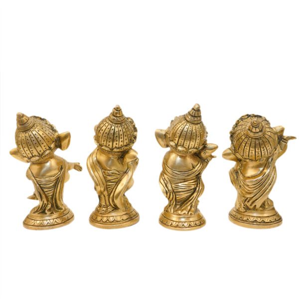 KALARAMBH Brass Ganesha 5 Inch, 1 Pcs BH10887