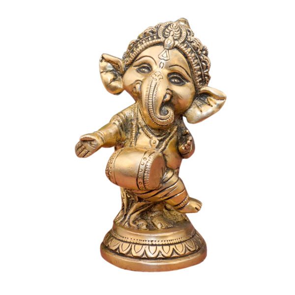 KALARAMBH Brass Ganesha 5 Inch, 1 Pcs BH10887