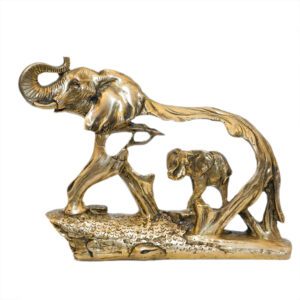 KALARAMBH Brass Elephant 6.3 Inch, 1 Pcs BH10888