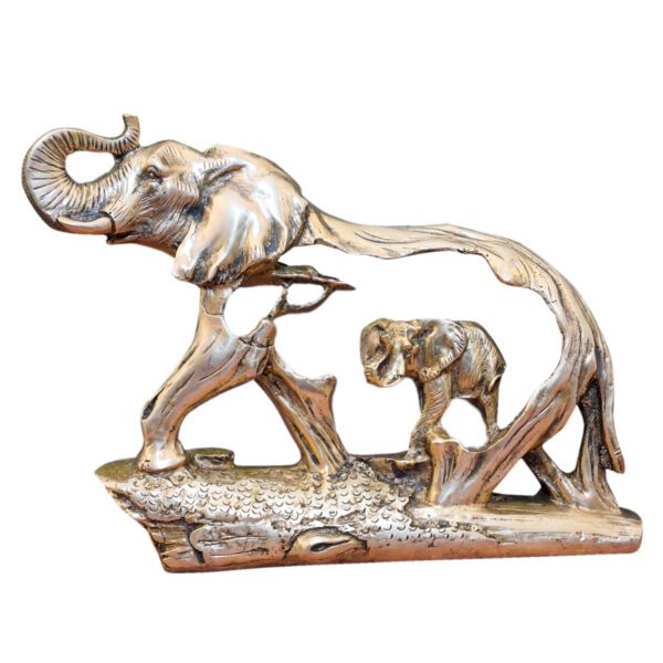 KALARAMBH Brass Elephant 6.3 Inch, 1 Pcs BH10888