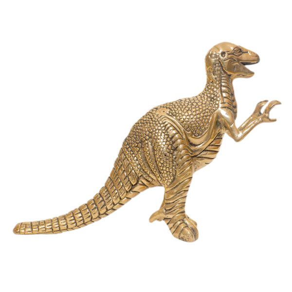 Elegant Brass Dinosaur 6.3"inch Height Premium Prehistoric Art Object BH10956
