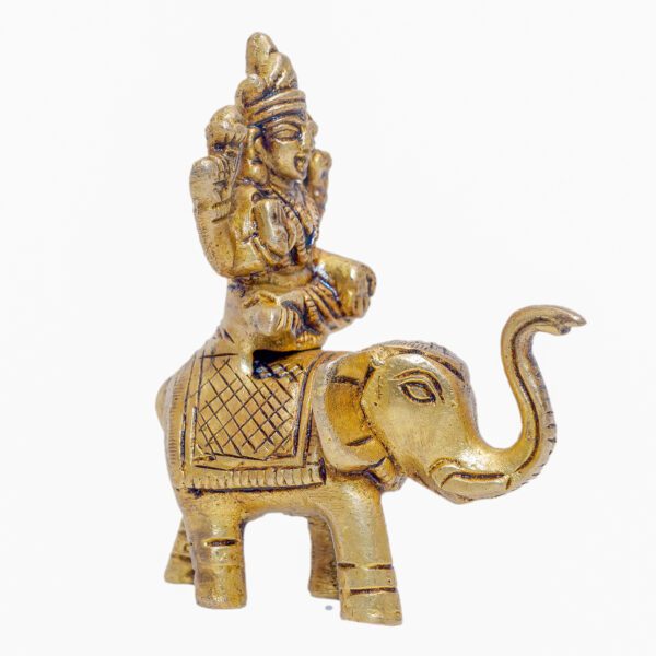 Brass Lakshmi Sitting on Elephant 3" inch height BH10969