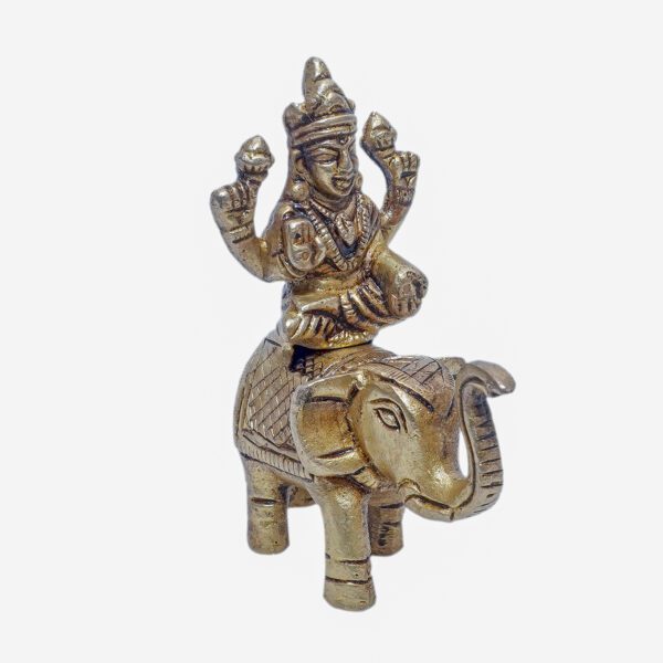 Brass Lakshmi Sitting on Elephant 3" inch height BH10969