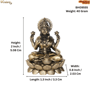 Brass Lakshmi, 2 Inch KBH09555, Weight is 40 Gram, 1 Pcs