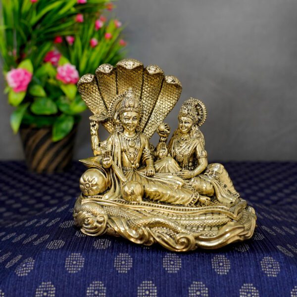Brass Vishnu Laxmi, 4 Inch KBH09568, Weight is 340 Gram, 1 Pcs