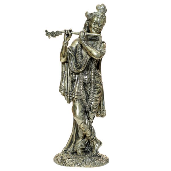 Brass Krishna, 7.9 Inch KBH09569, Weight is 395 Gram, 1 Pcs