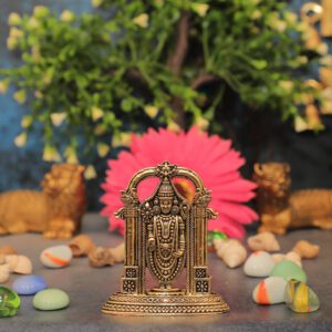 Brass Tirupati Balaji, 2.1 Inch KBH10443, Weight is 35 Gram, 1 Pcs