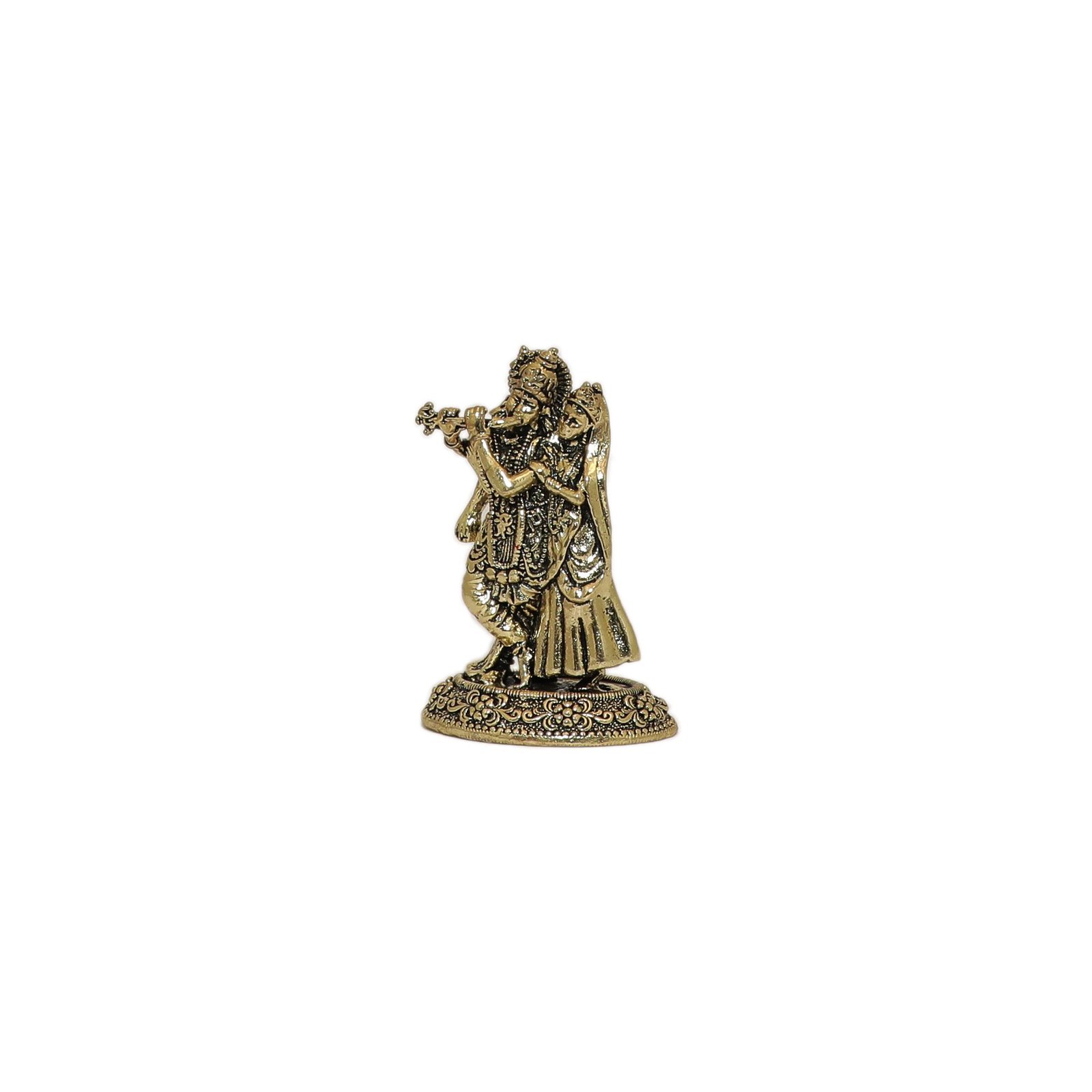 Brass Radha Krishna, 1.5 Inch, KBH10576 Brass Radha Krishna, 1.5 Inch, KBH10576