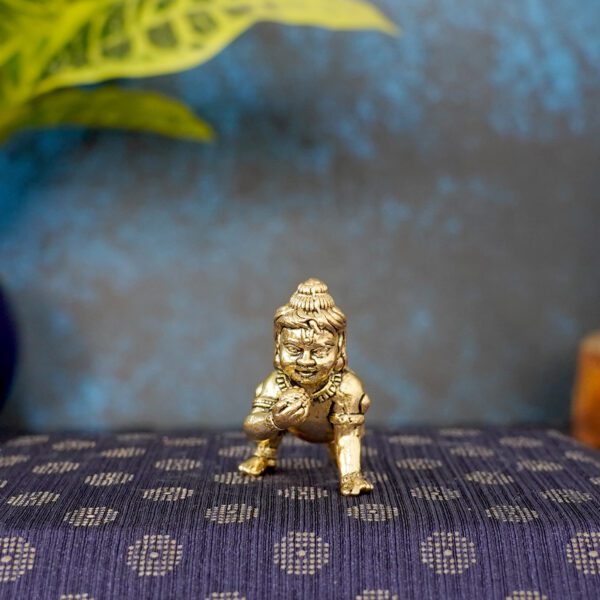 Brass Bal Krishna 1.8 Inch KBH10946