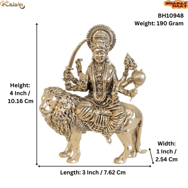 Brass Ambe Maa 4 Inch KBH10948