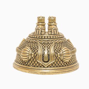 Brass Charan Paduka, 1.3 Inch ,KBH11096, Weight is 52 Gram, 1 Pcs