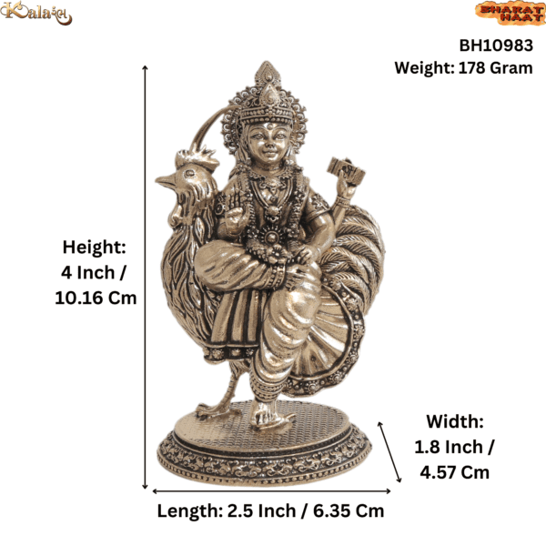 Brass Bahuchar Maa 4 Inch BH10983